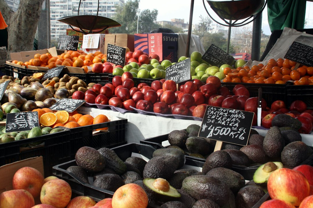 busy market in santiago